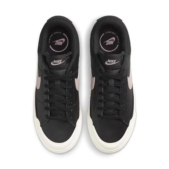 Nike Women’s Court Legacy Lift Platform Shoes Black Violet DM7590-002, Size 12 - Picture 12 of 14